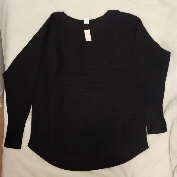 NWT! Offline by AERIE Black Home Stretch Off the Shoulder Sweater! Size M! - Picture 3 of 17
